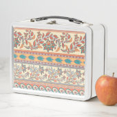 Indian Bloemen Grenzen Naadloos Patroon (In situ)