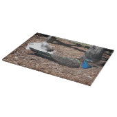 Indian Blue and White Pheasants Cutting Board Snijplank (Hoek)