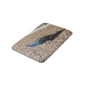 Indian Blue Peafowl bathmat Badmat (Gekanteld)
