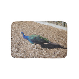 Indian Blue Peafowl bathmat Badmat