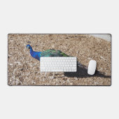 Indian Blue Peafowl deskmat Bureaumat (Keyboard & Muis)