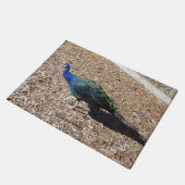 Indian Blue Peafowl door mat (Schuin)