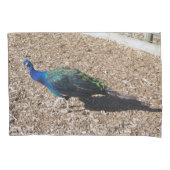 Indian Blue Peafowl pillowcase Kussensloop (Voorkant)