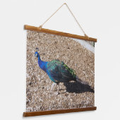 Indian Blue Peafowl tapestry Hangend Wandkleed (Gebogen)