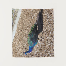 Indian Blue Peafowl tapestry Wandkleed