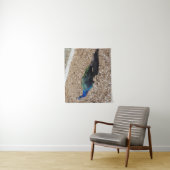 Indian Blue Peafowl tapestry Wandkleed (In situ)