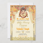 Indian Boy Baby Naming Ceremony Kaart (Voorkant)