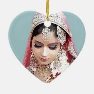 Indian bride keramisch ornament