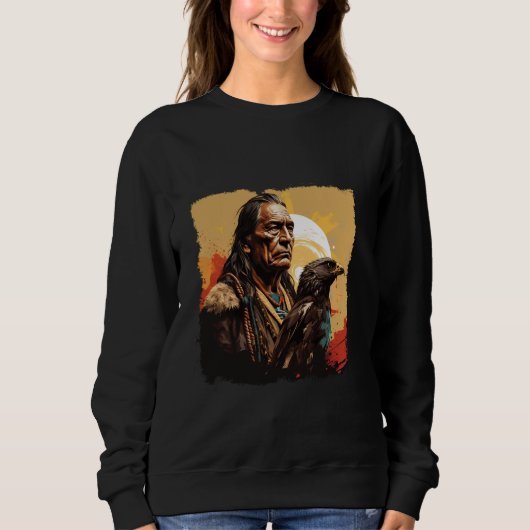 Indian Chief Amerikaanse inheemse Cherokee Trui (Voorkant)