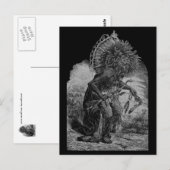 Indian Chief-prentbrief Briefkaart (Voorkant / Achterkant)