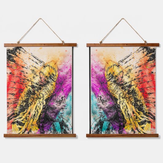 Indian Chief Profile Duo Hangend Wandkleed (Dubbel)