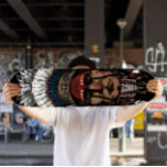 Indian Chief Skateboard | Tribal Skateboard Deck<br><div class="desc">Rijd in stijl met ons Indian Chief Skateboard Deck, met een opvallend op stammen geïnspireerd ontwerp van een krachtige Indiase chef. Door de combinatie van gedurfde kunstzinnigheid en duurzame constructie is dit dek perfect voor schaatsers die zich willen onderscheiden in het park of op straat. Of het nu wordt gebruikt...</div>
