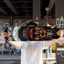Indian Chief Skateboard | Tribal Skateboard Deck