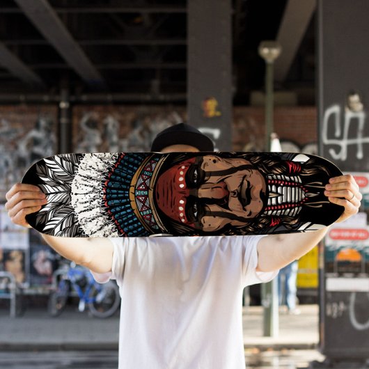 Indian Chief Skateboard | Tribal Skateboard Deck