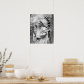 Indian Chief Whirlwind Soldier, 1925. Vintage Poster (Keuken)