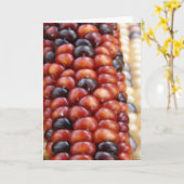 Indian Corn, Happy Autumn. Kaart (Gele Bloem)