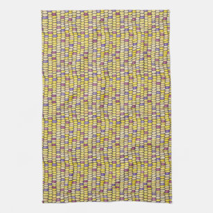 Indian Corn Waterverf Pattern Kitchen Towel Theedoek