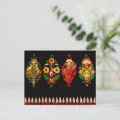 Indian Cotton Fabric Briefkaart (Staand voorkant)