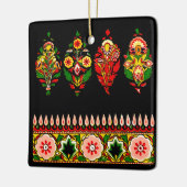 Indian Cotton Fabric Keramisch Ornament (Links)