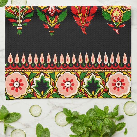 Indian Cotton Fabric Theedoek (Gevouwen)