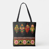 Indian Cotton Fabric Tote Bag (Achterkant)