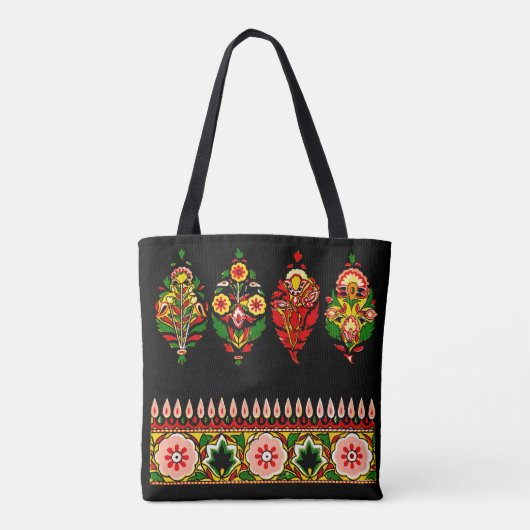 Indian Cotton Fabric Tote Bag (Achterkant)