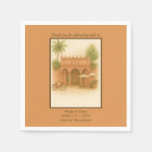 Indian Courtyard Destination bruiloft Escape Servet (Voorkant)