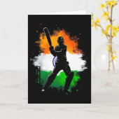 Indian Cricket Pride Tter  Kaart (Gele Bloem)