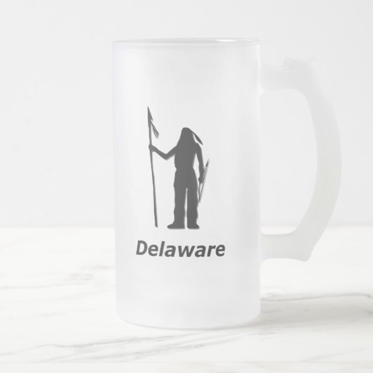Indian Delaware Matglas Bierpul (Rechts)