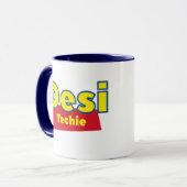 Indian Desi Tech Support Tea Cup, grappige koffie Mok (Voorkant links)