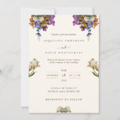 Indian Desi Wildflower bruiloft uitnodiging (Voorkant)