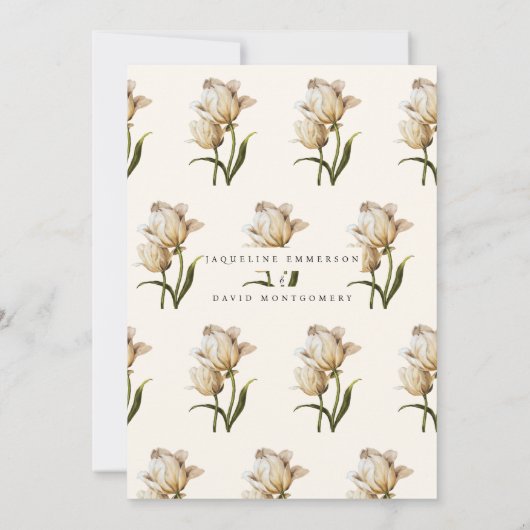 Indian Desi Wildflower bruiloft uitnodiging (Achterkant)