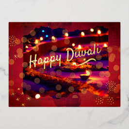 Indian Diwali Folie Feestdagen Briefkaart
