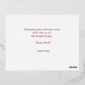 Indian Diwali Folie Feestdagen Briefkaart (Achterkant)