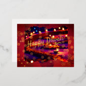 Indian Diwali Folie Feestdagen Briefkaart (Voorkant / Achterkant)
