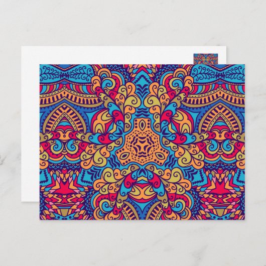 Indian Dream Kaleidoscope Briefkaart (Voorkant / Achterkant)