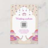 Indian Elegance bruiloft Informatiekaartje (Voorkant)