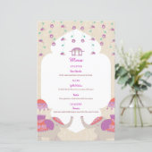 Indian Elegance Wedding Menu (Staand voorkant)