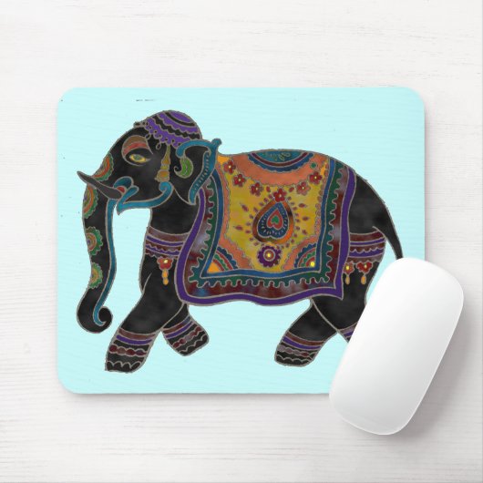 Indian Elephant Art Mousepad Muismat (Met muis)