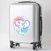 Indian Elephant Face Sticker (Koffer)