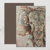 Indian Elephant Kaart (Voorkant / Achterkant)