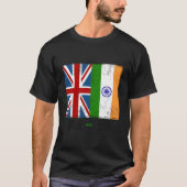Indian Flag Outfit Ideeën voor Kids Union Jack Ind T-shirt (Voorkant)