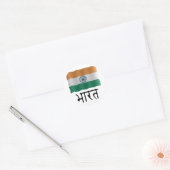 Indian flag ronde sticker (Envelop)