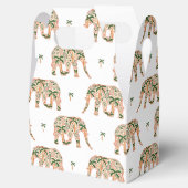 Indian Floral Paisley Ornate Elephants Bedankdoosjes (Geopend)