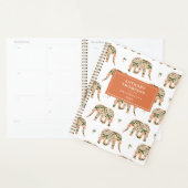Indian Floral Paisley Ornate Elephants Custom Name Planner (Display)