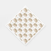 Indian Floral Paisley Ornate Elephants Servet (Hoek)