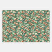 Indian Floral Pattern Inpakpapier Vel (Voorkant)