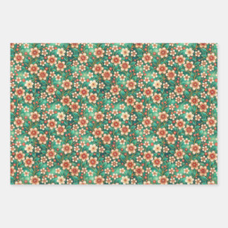 Indian Floral Pattern Inpakpapier Vel