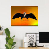Indian Fruit Bat Poster (Thuiskantoor)