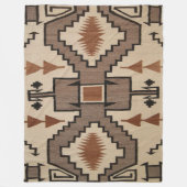 INDIAN (gesimuleerde) ventilatordoekjes Fleece Deken (Voorkant)